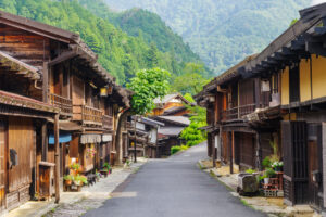 Tsumago-juku in the early morning.(Nagano Prefecture)