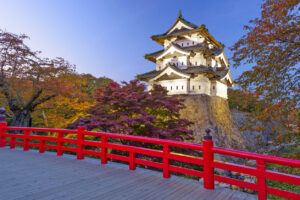 Hirosaki Castle in Hirosaki, Japan